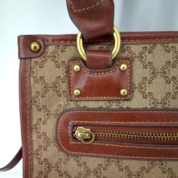 Rosetti Set Vegan Cotton Blend Brown Tan Bundle Shoulder Small Bags Y2K 2000's - Picture 3 of 16